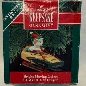 Hallmark Keepsake “Bright Moving Colors” Crayola Crayon Ornament – 1990